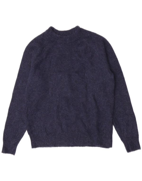 Zara Dame sweater med rund hals DK 10 Lille marineblå polyamid