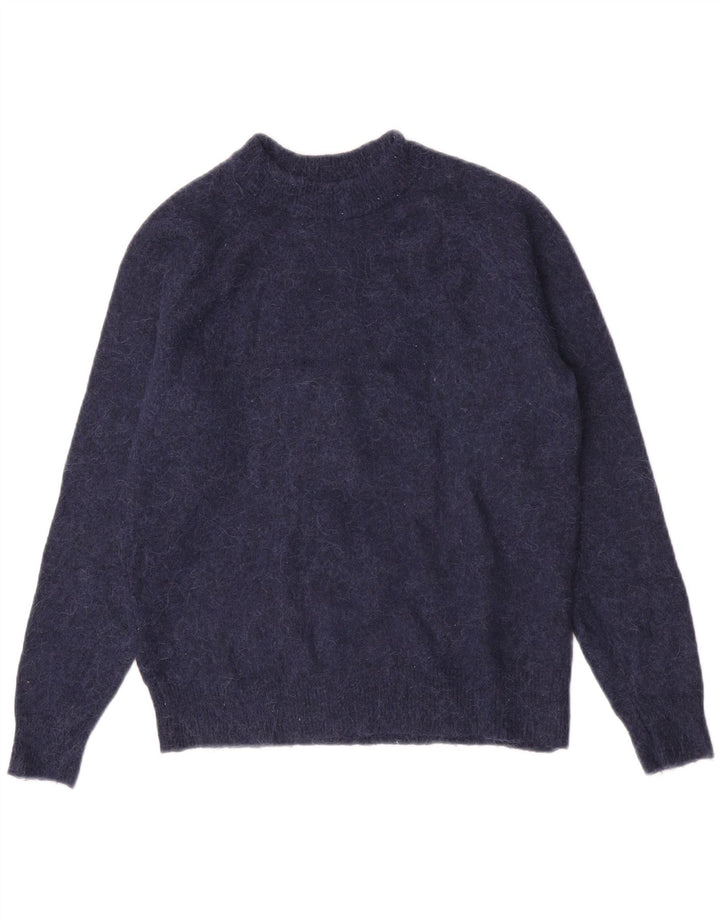 Zara Dame sweater med rund hals DK 10 Lille marineblå polyamid