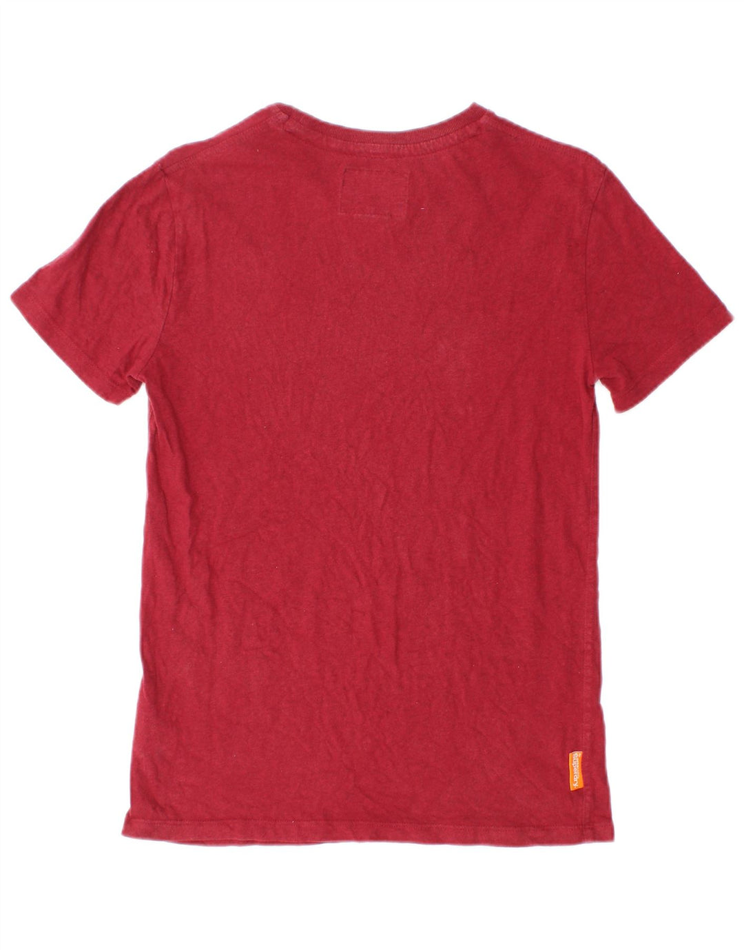 Superdry T-shirt top til mænd, lille rød bomuld