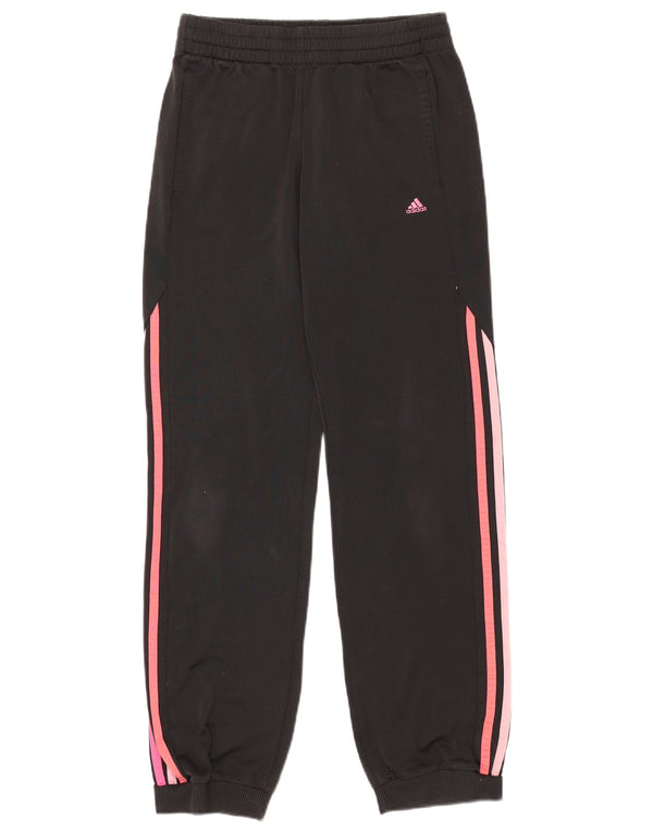 Adidas Pige Træningsdragt Bukser Joggers 14-15 År Sort Polyester
