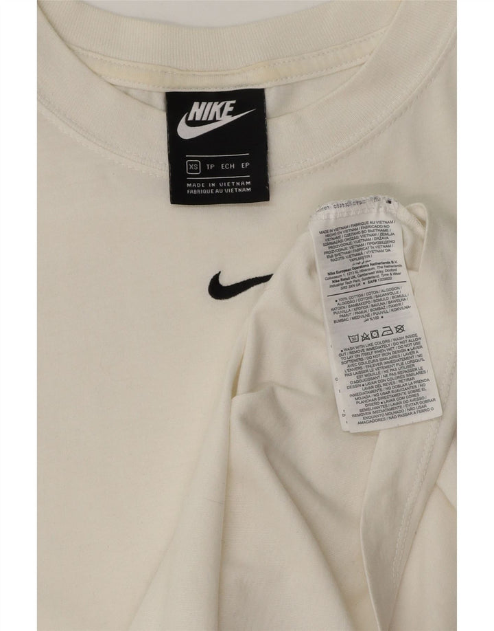 Nike Herre T-shirt Top XS Hvid Bomuld