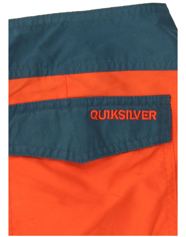 QUIKSILVER Badeshorts til mænd Large Orange Colourblock