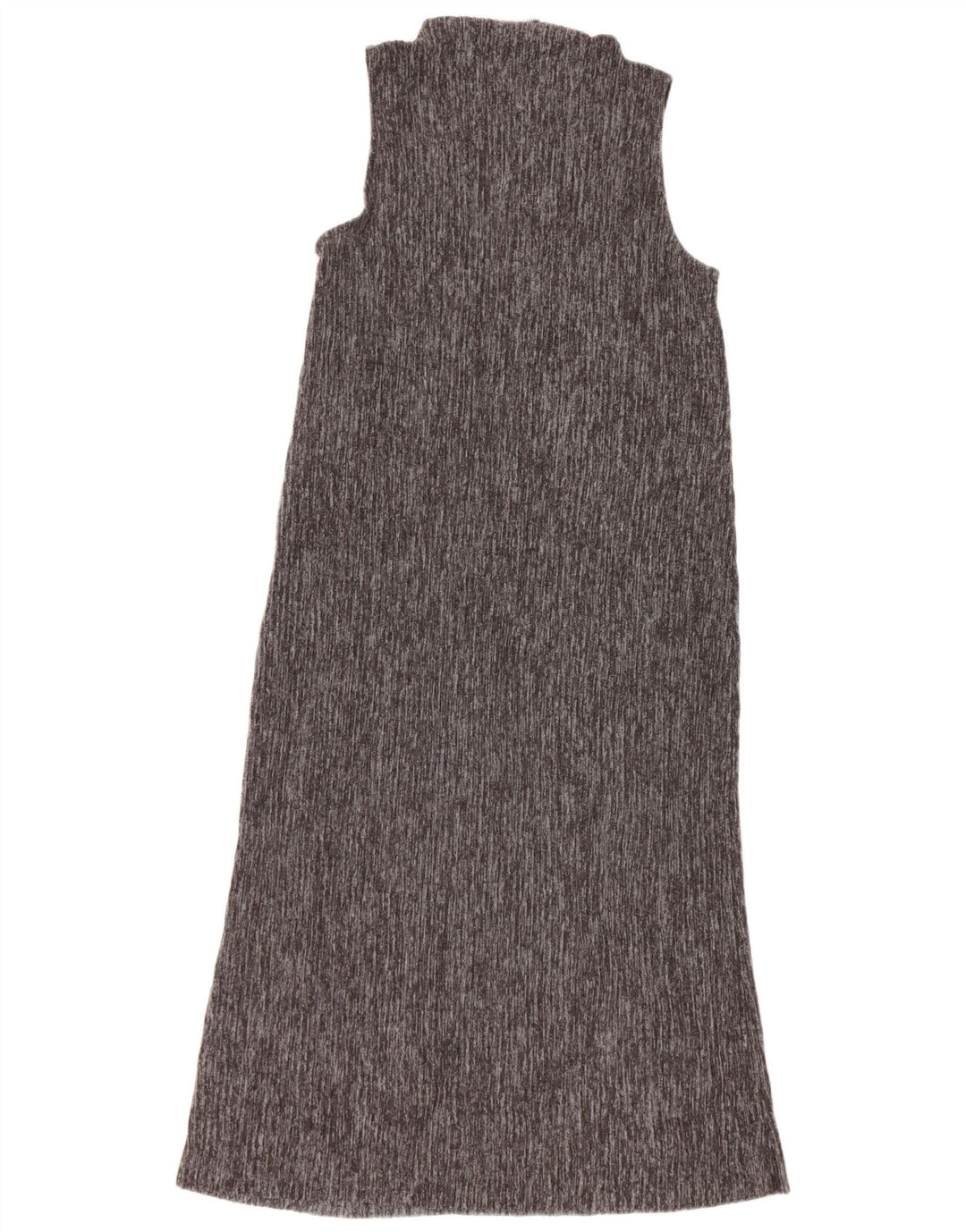 Zara Dame ærmeløs Maxikjole UK 12 Medium Grå Polyester