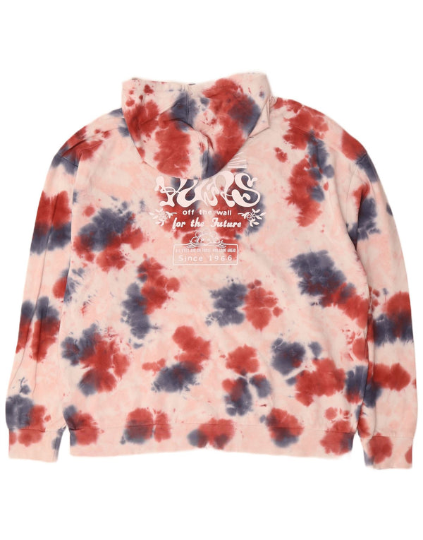 Vans Mens Graphic Loose Fit Hoodie Jumper Large Multicoloured Tie Dye