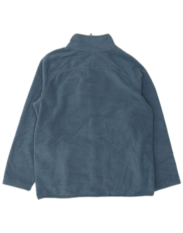 Marks & Spencer Herre Fleecejakke UK 38 Medium Blue Polyester
