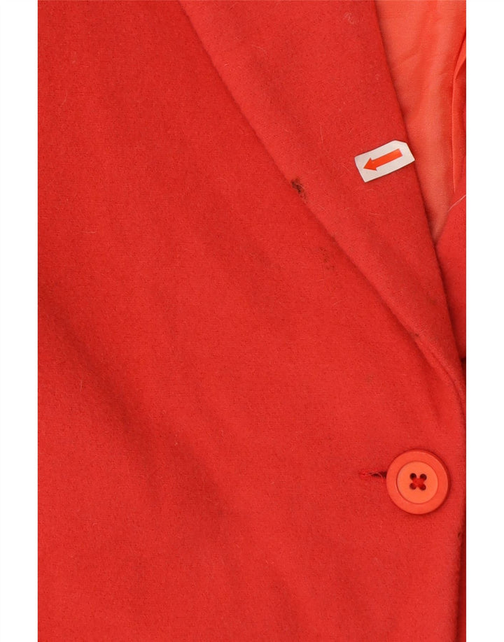 Vintage dame 2-knaps blazerjakke IT 48 XL rød uld