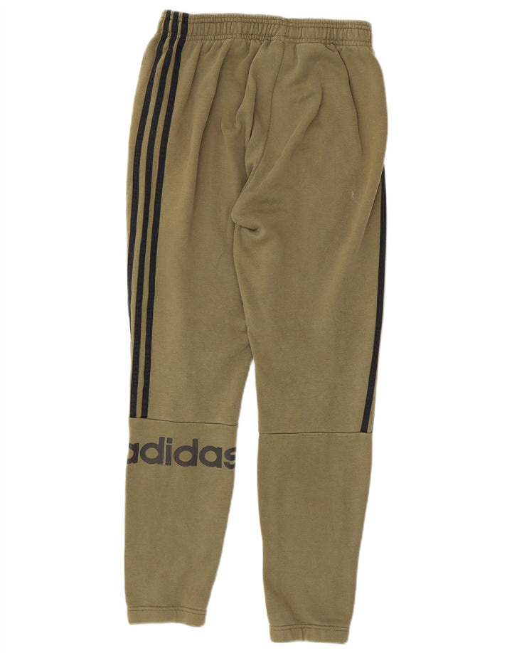 ADIDAS Mens Graphic Tracksuit Trousers Joggers Small  Khaki Polyester