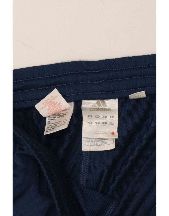 ADIDAS Mens Tracksuit Trousers Large Navy Blue Polyester Vintage Adidas and Second-Hand Adidas from Messina Hembry 