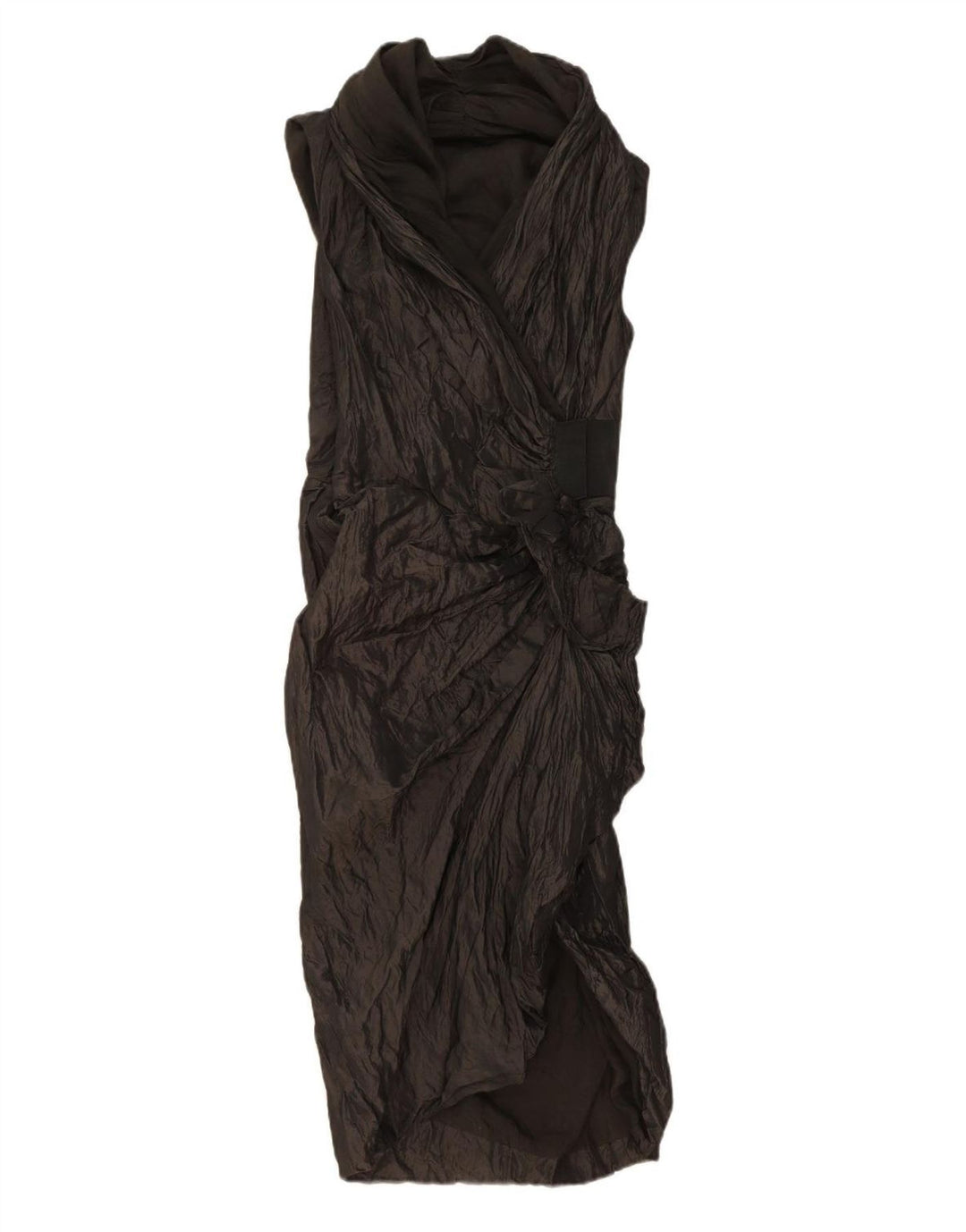 ALL SAINTS Kvinder ærmeløs slå-om-kjole UK 10 Small Black