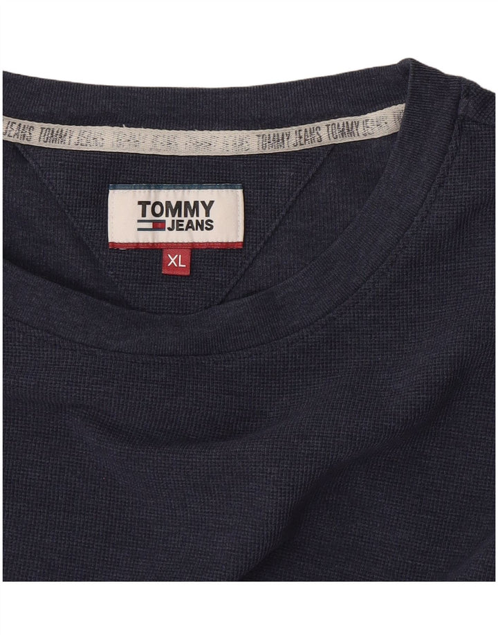 Tommy Hilfiger Herre T-Shirt Top XL Marineblå