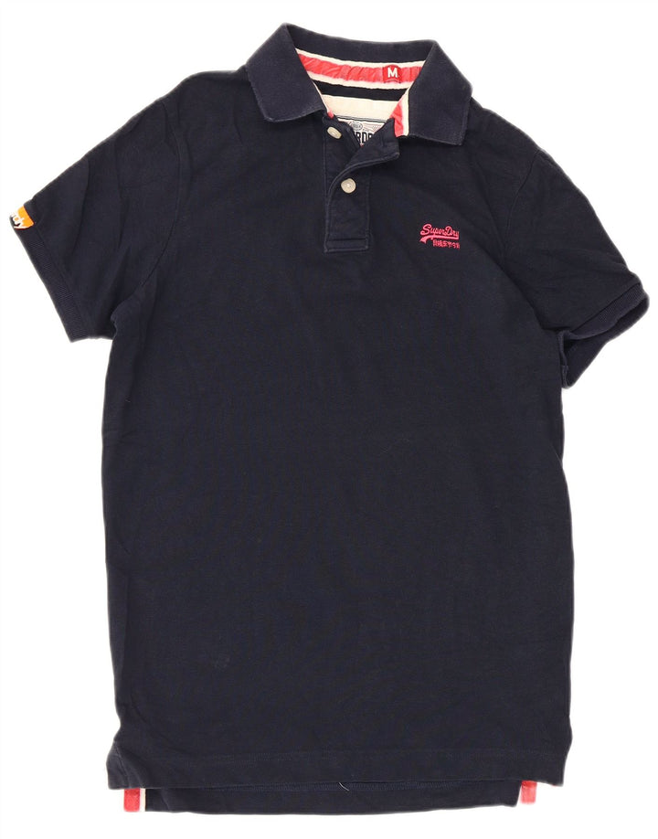 Superdry herre poloshirt Medium marineblå bomuld
