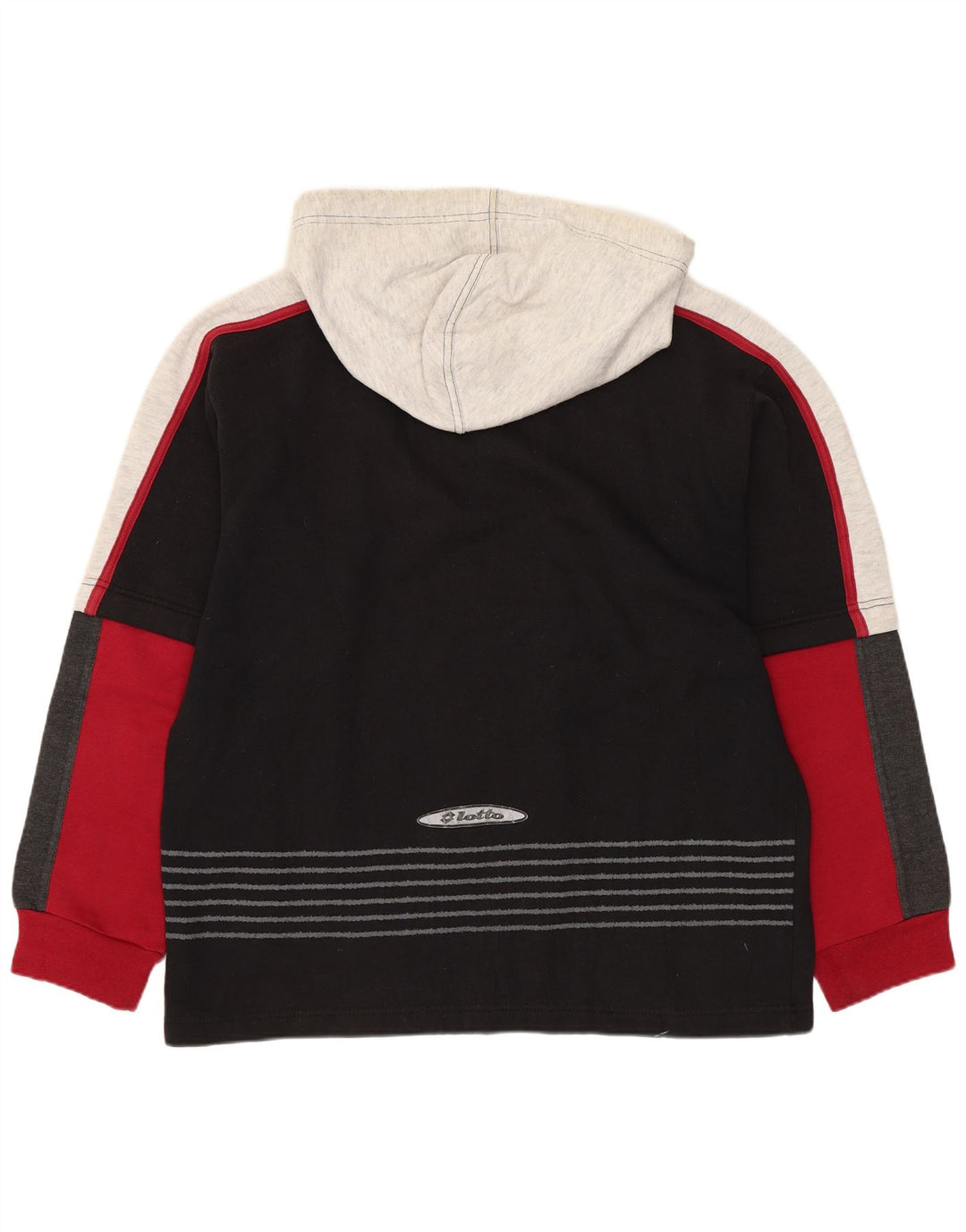 Lotto Hættetrøje til mænd UK 38/40 Medium Sort Colourblock Polyester