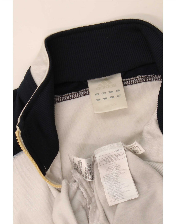 Adidas Træningsdragt jakke til mænd Small White Colourblock Polyester