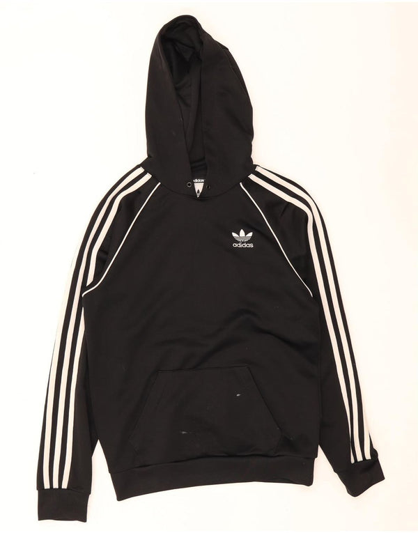 Adidas Mens Hoodie Jumper XS Black Polyester