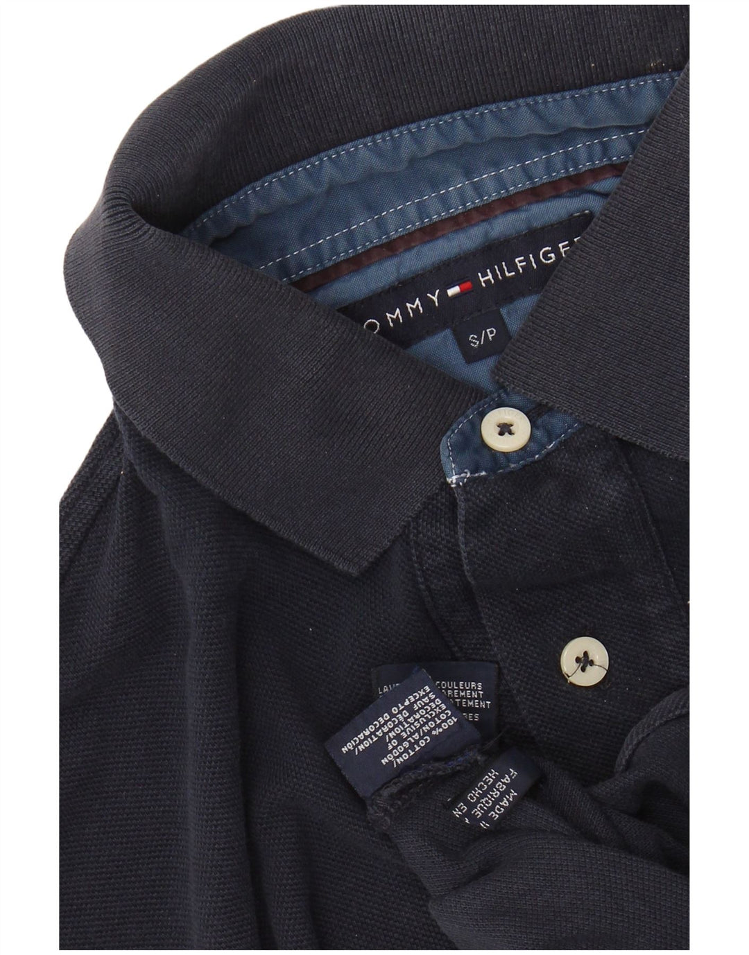 TOMMY HILFIGER Poloshirt til mænd Lille marineblå bomuld
