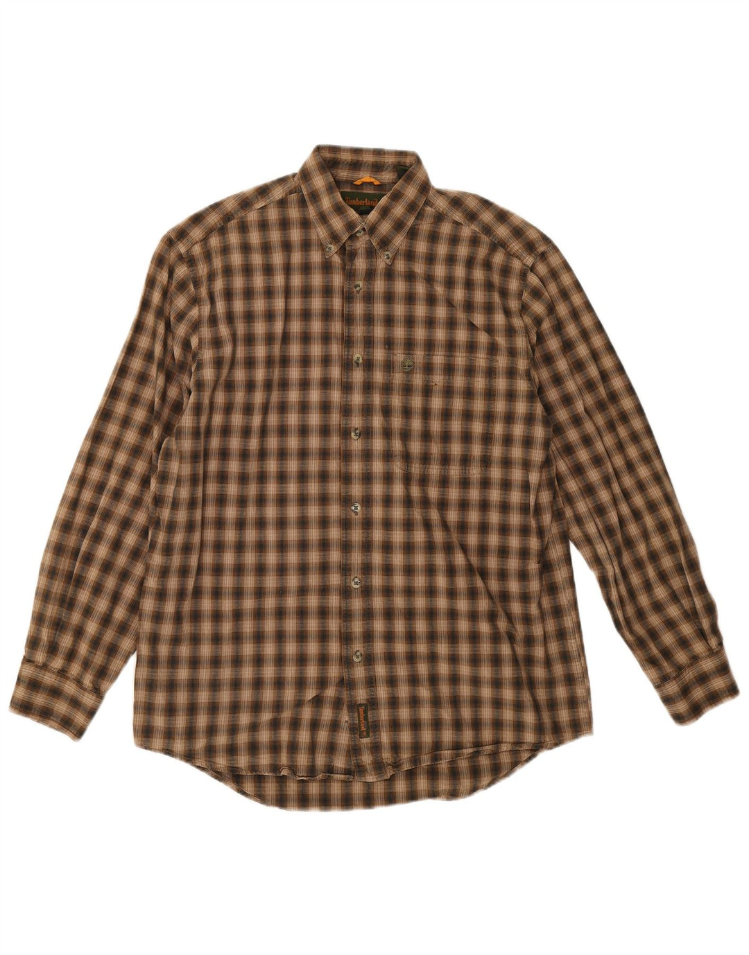 Timberland Herre flannelskjorte lille brun ternet bomuld