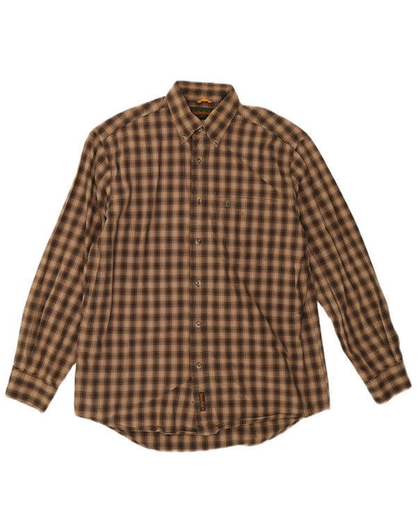 Timberland Herre flannelskjorte lille brun ternet bomuld