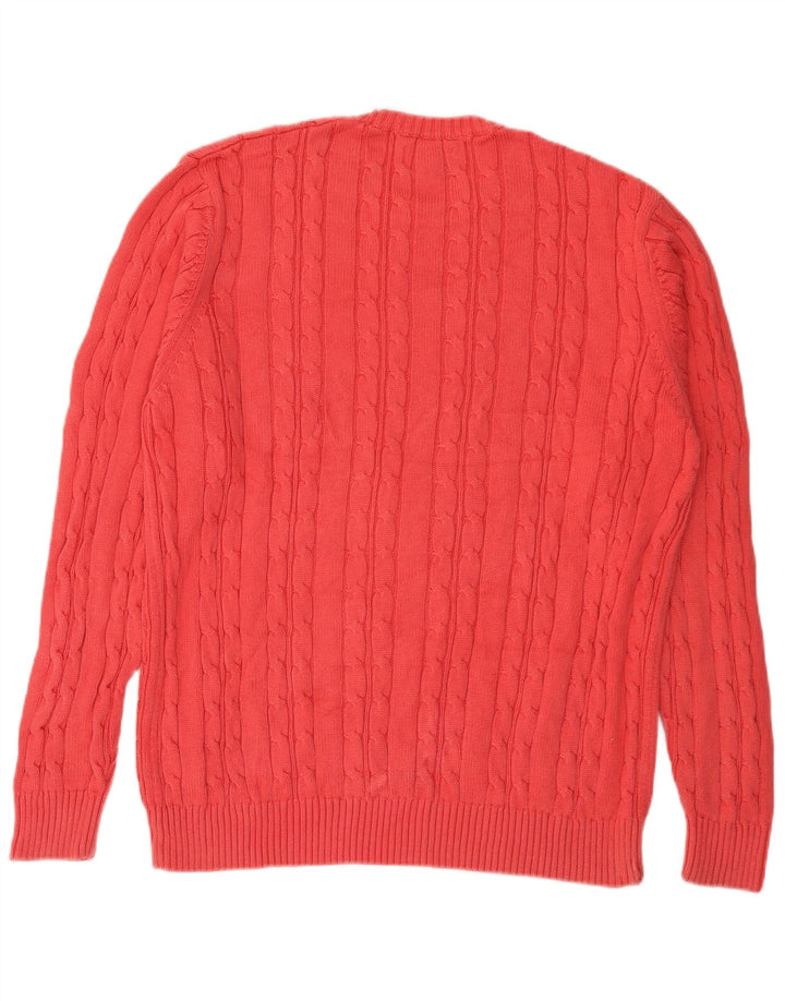 Marks & Spencer Herre sweater med rund hals XL Pink bomuld
