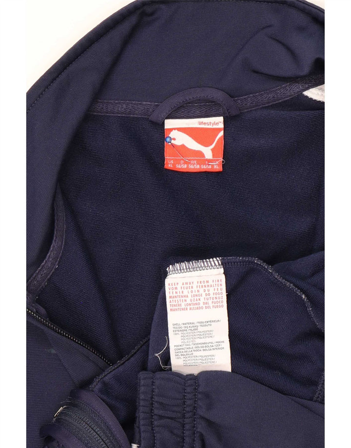 Puma Træningsdragt til mænd Topjakke XL Marineblå Colourblock Polyester