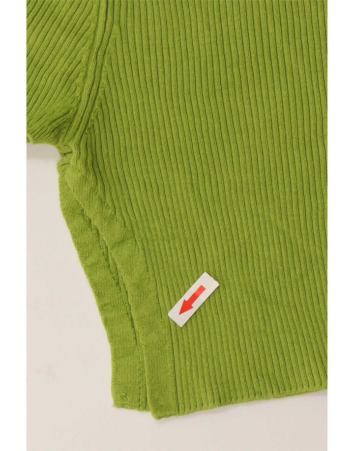 Zara Womens Crop Top UK 12 Medium Green