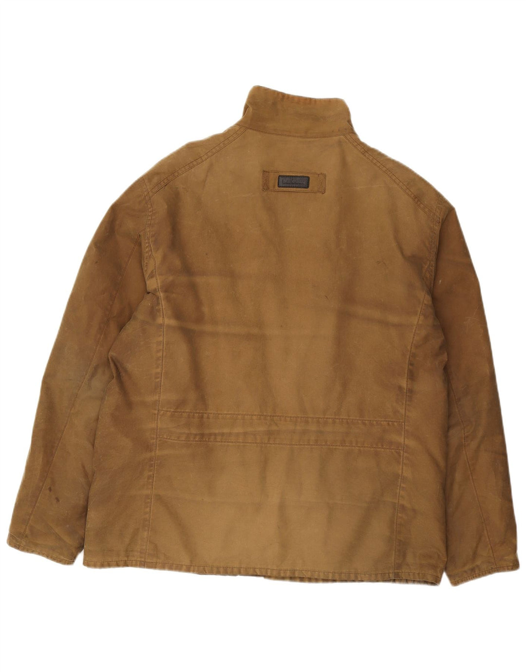 Barbour Herre vokset bomuldsjakke UK 40 Stor brun bomuld