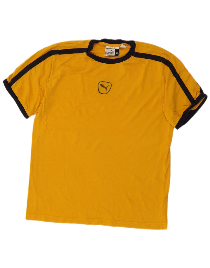 Puma Herre T-Shirt Top Medium Gul