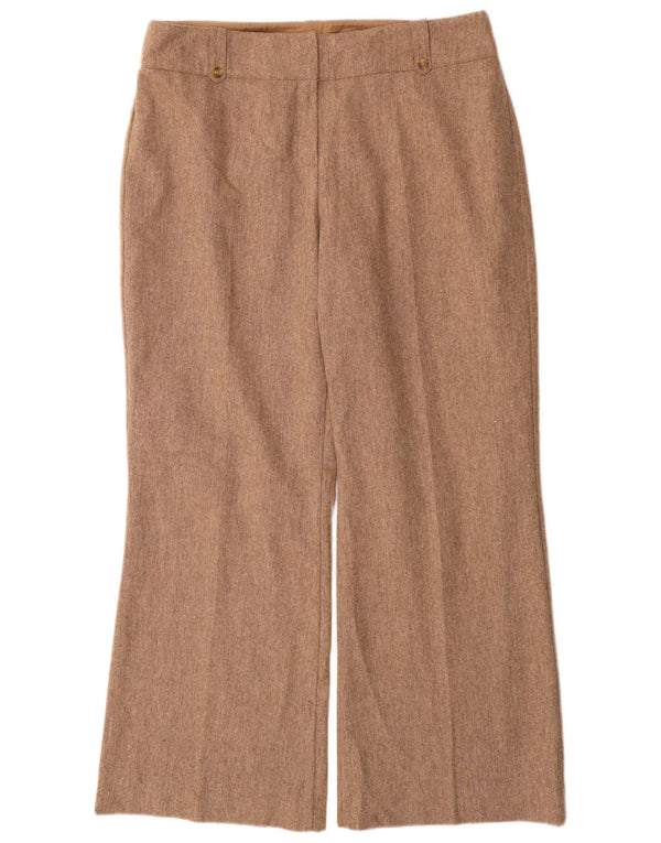 Marks & Spencer Dame Bootcut Casual Bukser UK 16 Large W34 L30 Beige