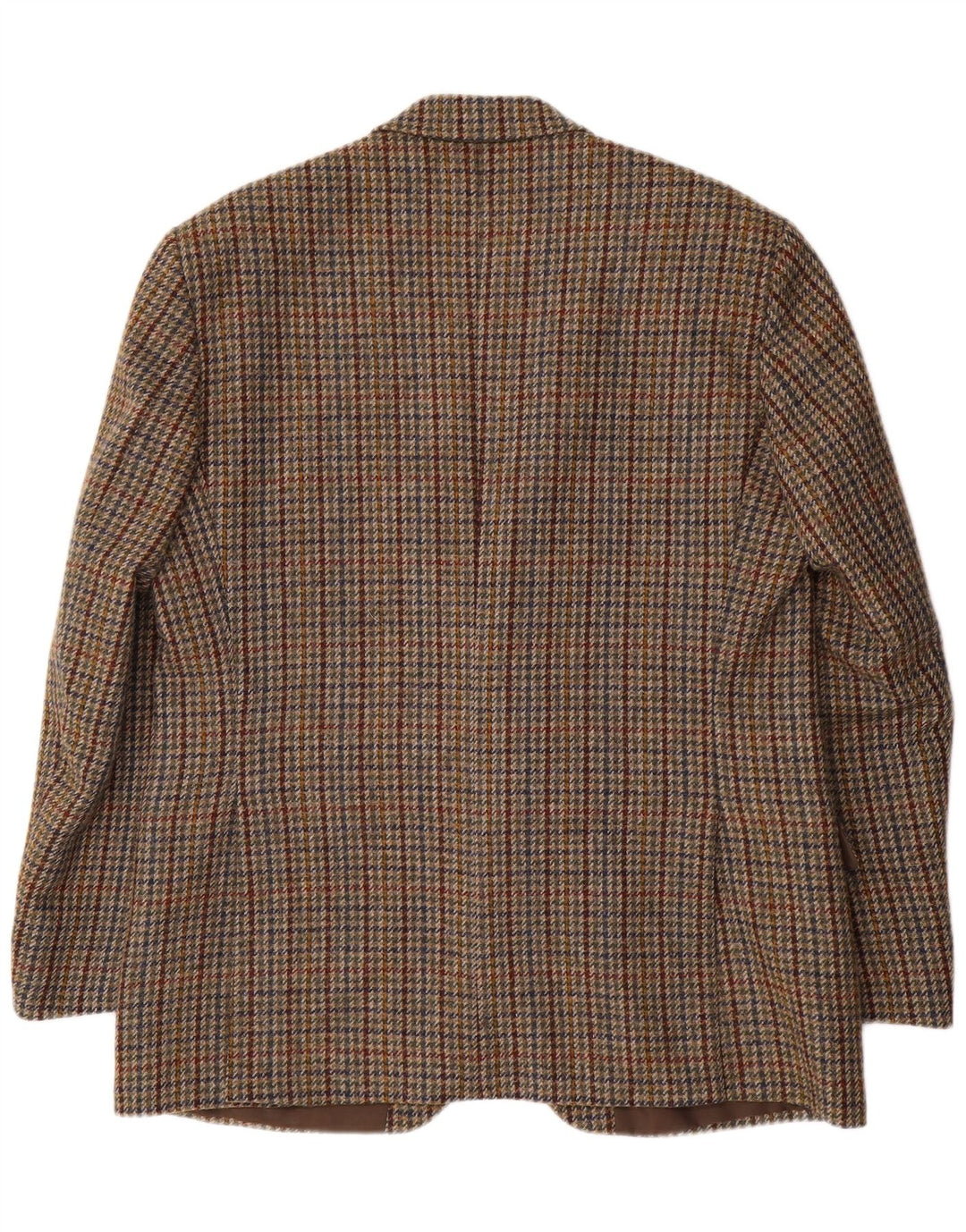 DONEGAL Herre 2-knaps blazerjakke UK 40 Large Brown Houndstooth