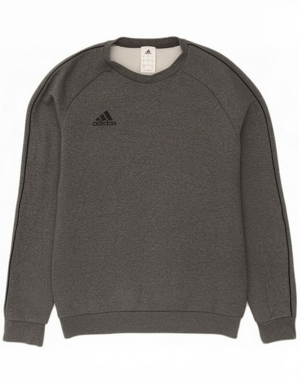 Adidas Mens Sweatshirt Jumper Small Grey Cotton