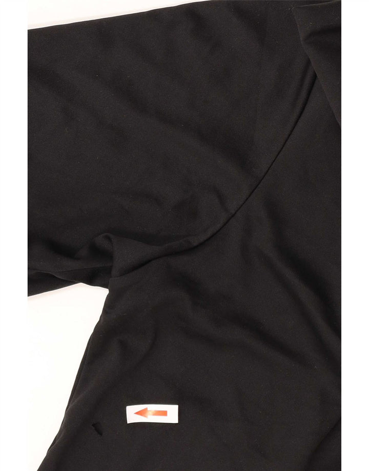 Adidas Herre Climalite T-Shirt Top Lille Sort Stribet