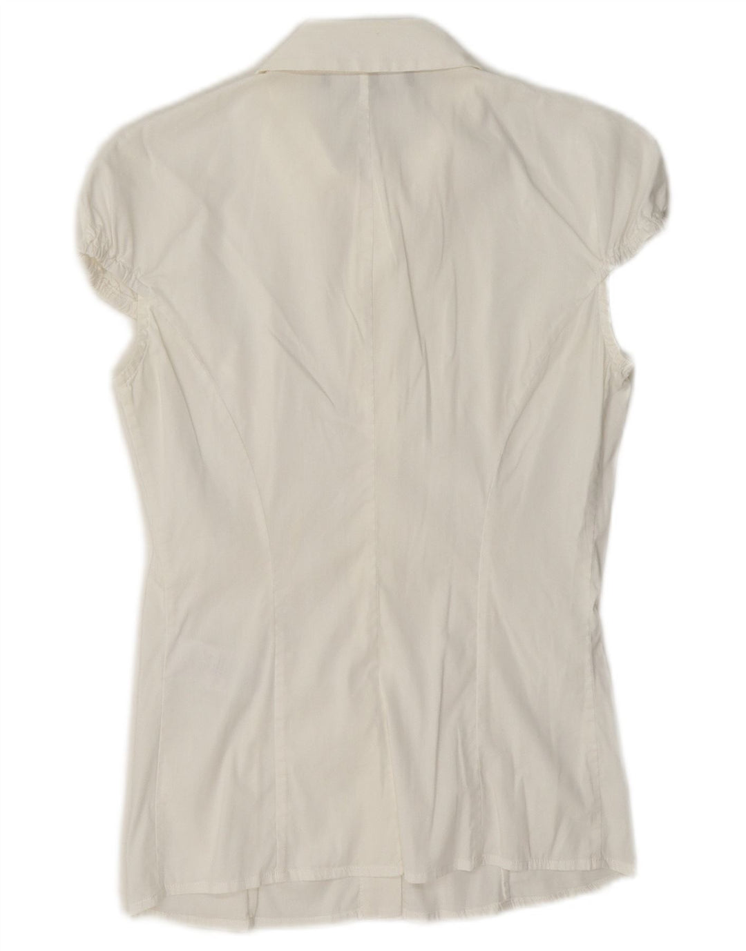 Elisabetta Franchi Dame Kortærmet Bluse IT 40 Small White
