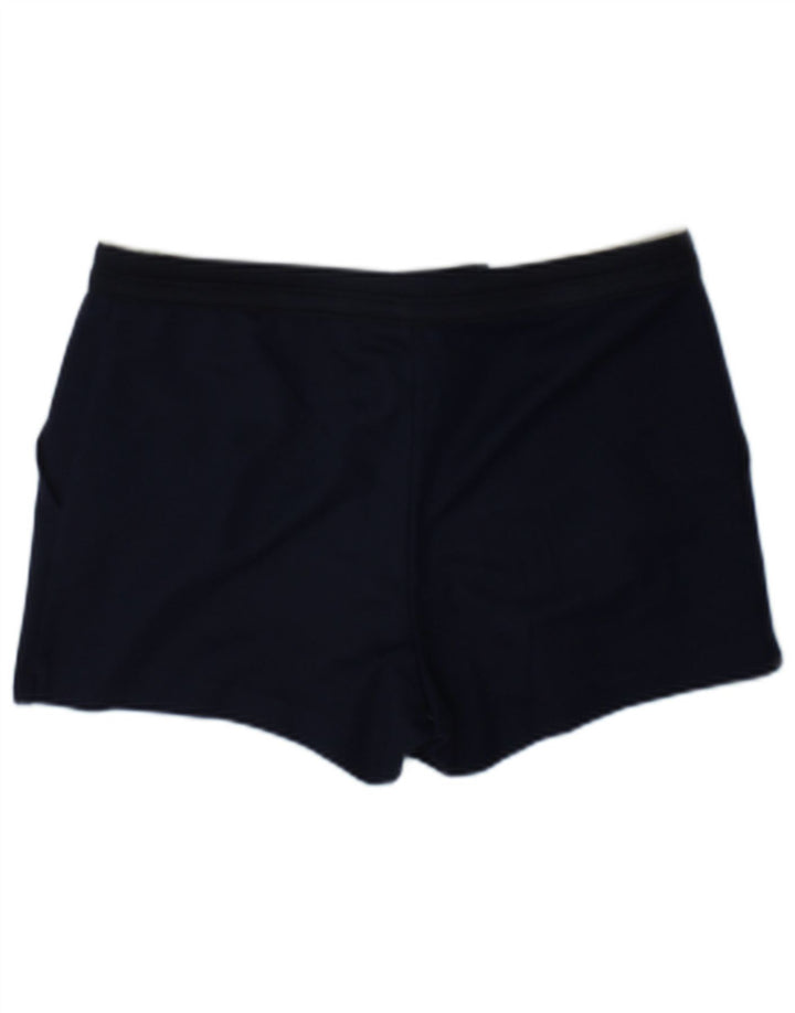 Sergio Tacchini Dame Sports Shorts UK 14 Large Navy Blue Polyester