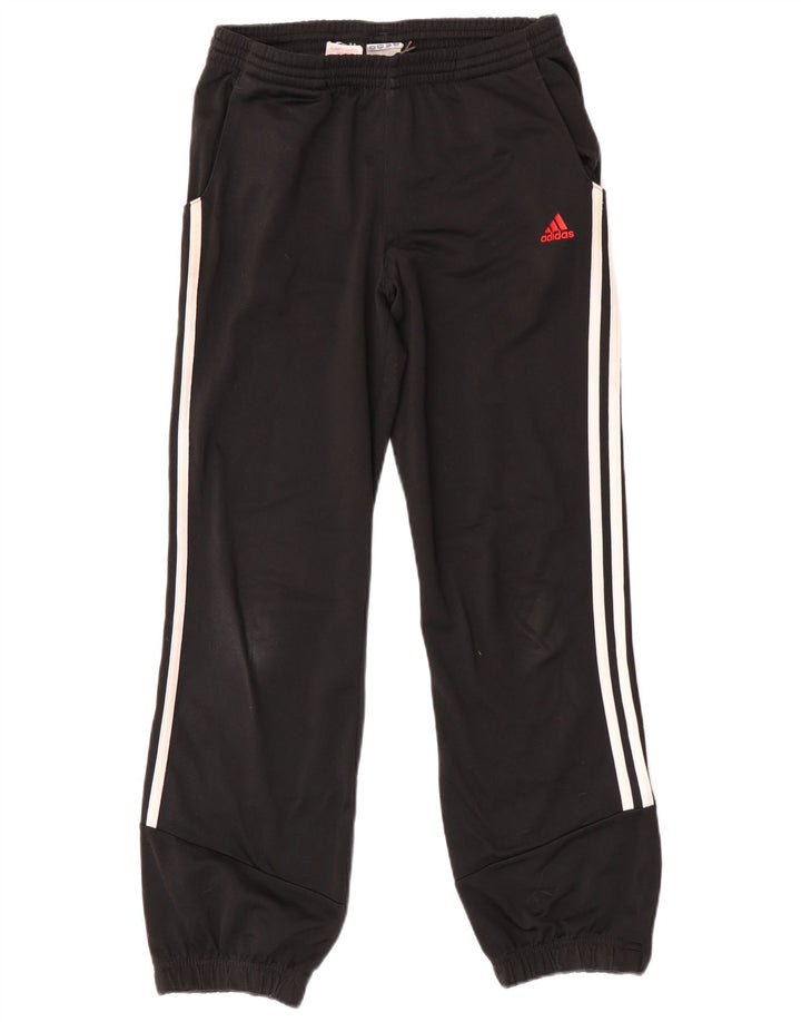 Adidas Drenge Træningsdragt Bukser Joggers 11-12 År Sort Polyester