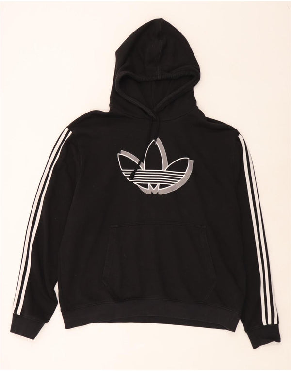 Adidas Grafisk hættetrøje til mænd XL sort bomuld