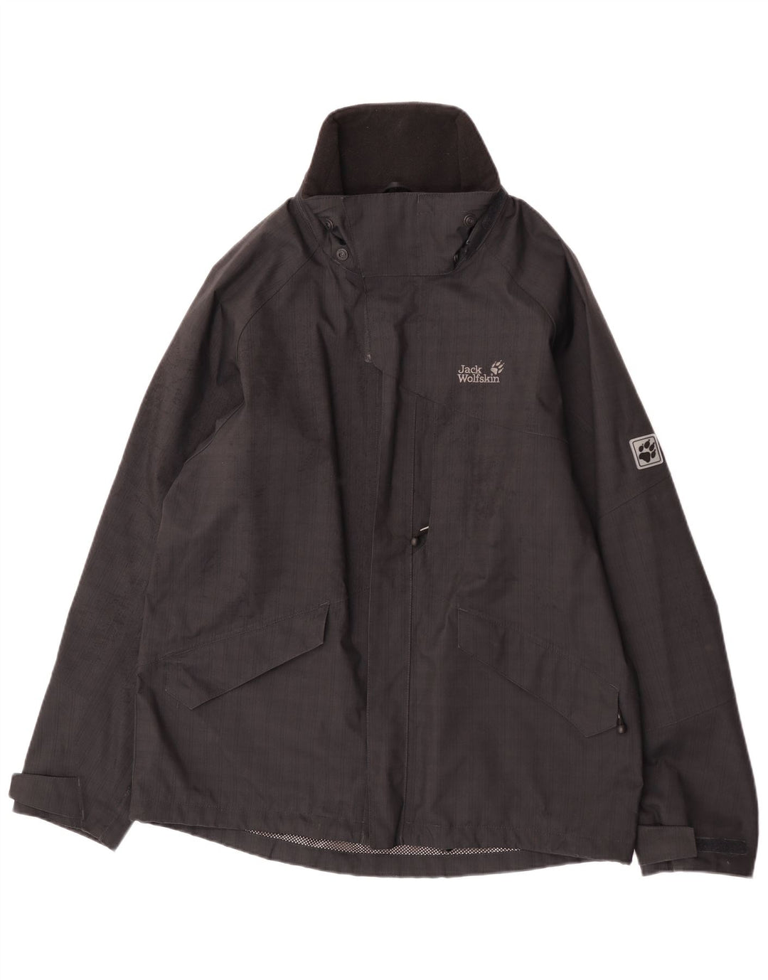 Jack Wolfskin Herre regnjakke UK 40 Large Black Polyester