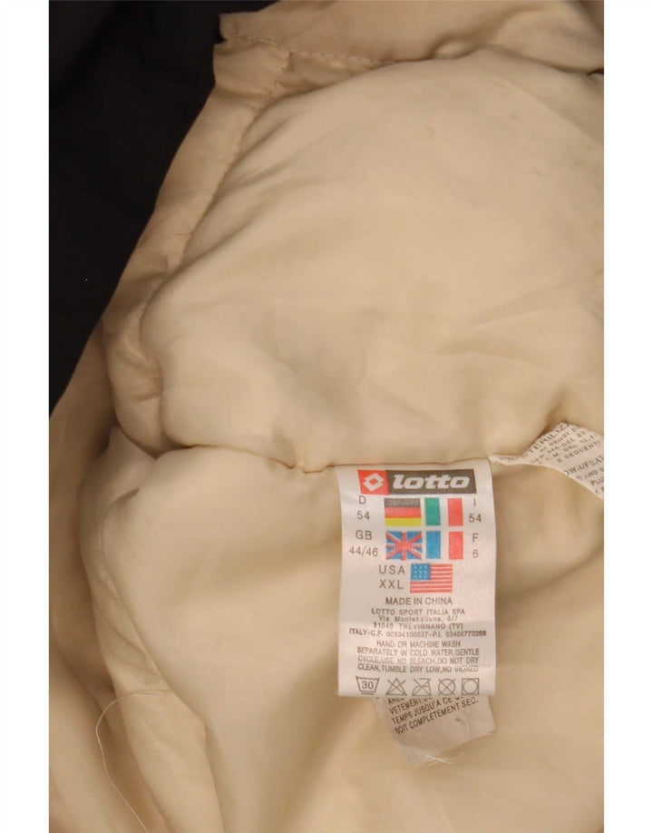 Lotto Herre polstret jakke UK 44/46 2XL Sort Polyamid