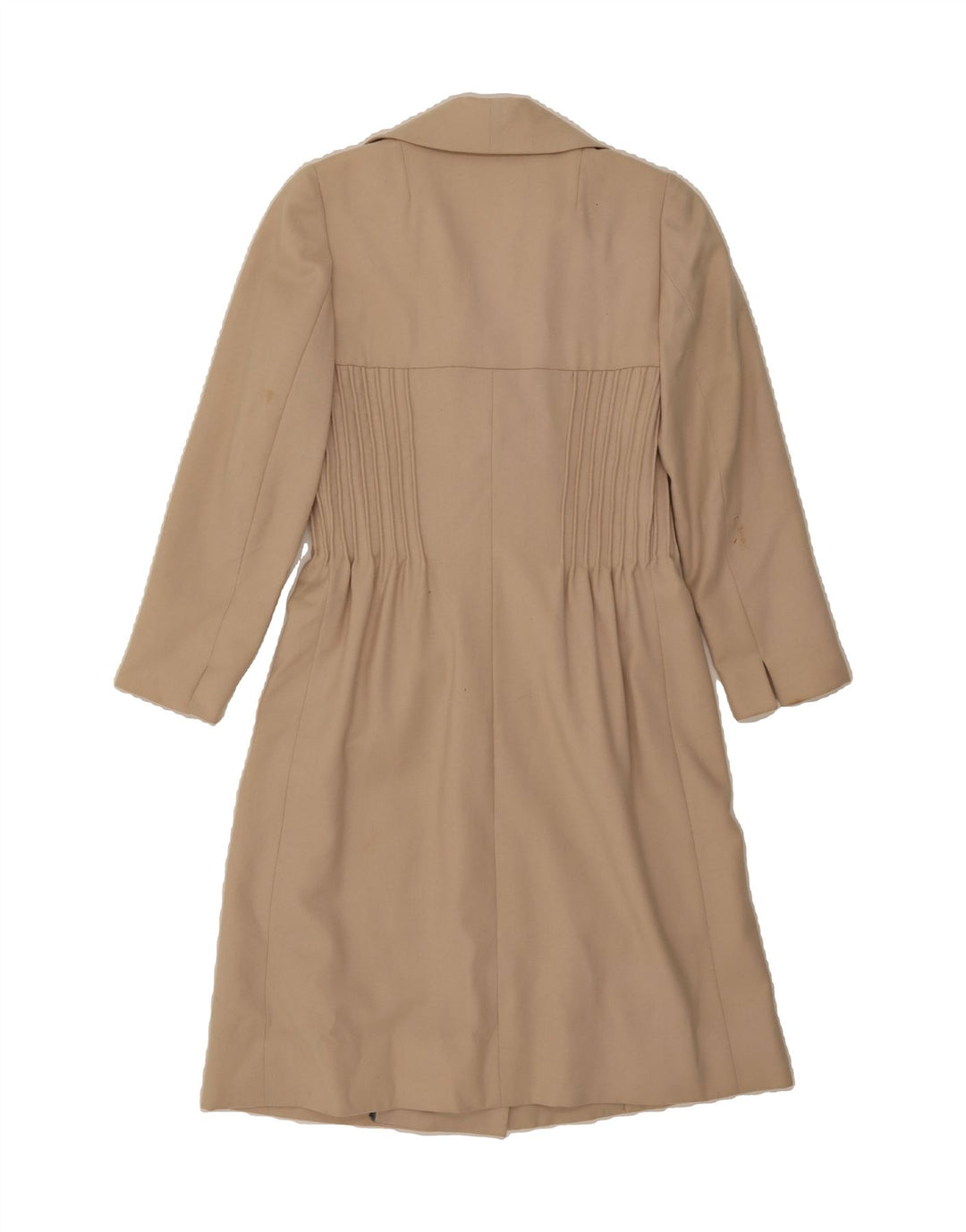 VINTAGE Womens Double Breasted Sheath Dress UK 10 Small Beige Vintage Vintage and Second-Hand Vintage from Messina Hembry 