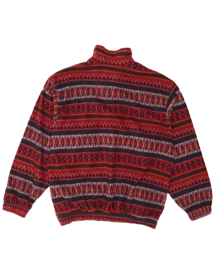 Diadora herre lynlås hals fleece jumper 2XL rødbrun geometrisk polyester