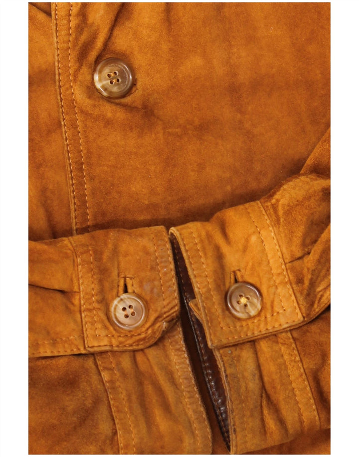 Kapraun Herre Ruskind Bomber Jacket UK 42 XL Brun