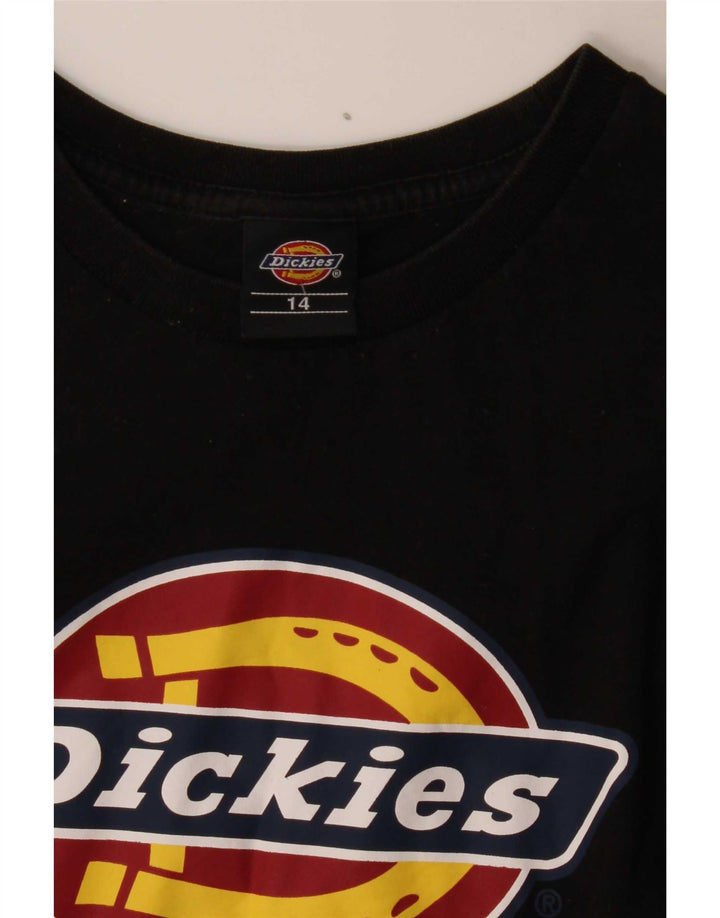 Dickies Grafisk T-Shirt Top UK 14 Medium Sort