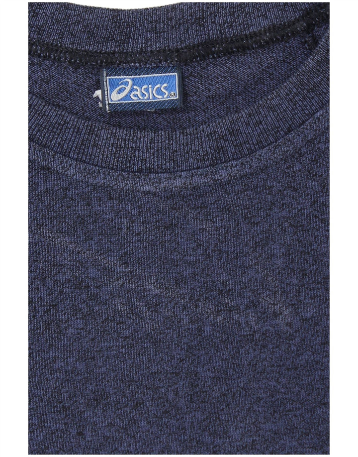Asics Herre Grafisk T-Shirt Top Stor Marineblå