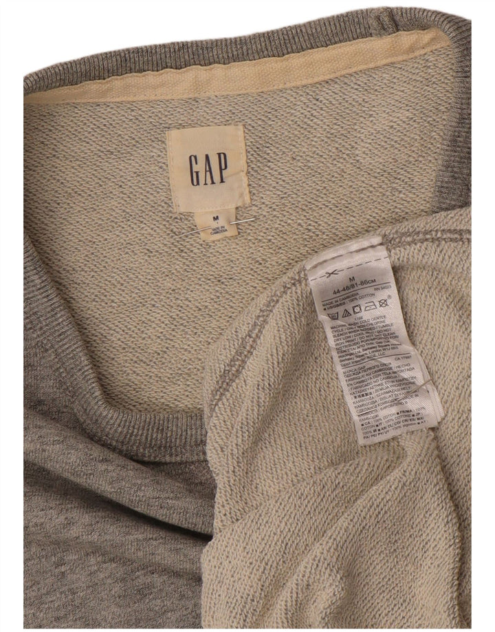 Gap Herre Sweatshirt Jumper Medium Grey Flecked Bomuld