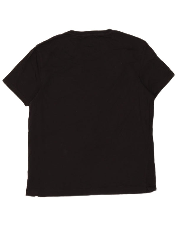 Adidas Herre T-Shirt Top Medium Sort Bomuld