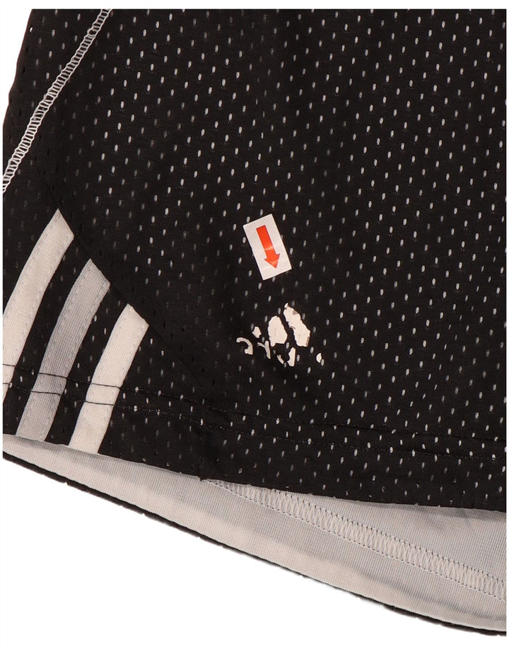 ADIDAS sportsshorts til kvinder UK 14 Medium Sort polyester