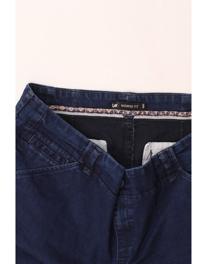 LEE Womens Mid Rise Denim Shorts W36 XL  Navy Blue Cotton Vintage Lee and Second-Hand Lee from Messina Hembry 
