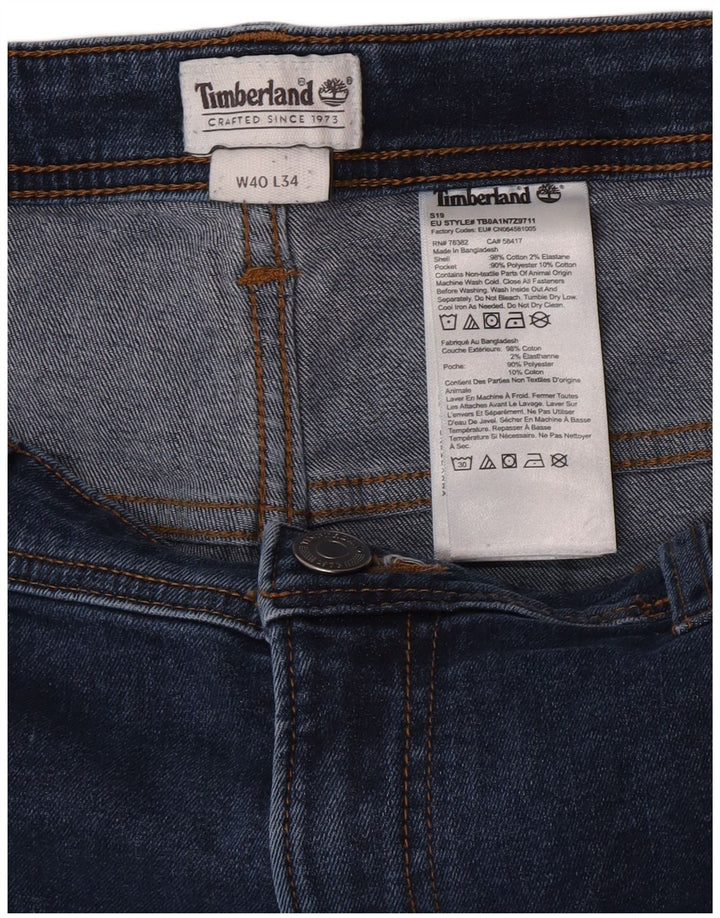 Timberland Mens Slim Jeans W40 L32 Blå Bomuld