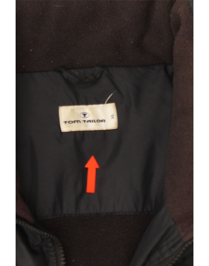 QUIKSILVER Mens Padded Jacket UK 38 Medium Black Cotton Vintage Quiksilver and Second-Hand Quiksilver from Messina Hembry 