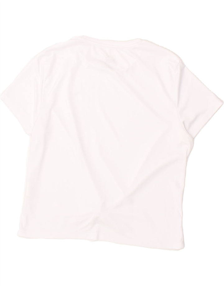 PUMA Womens Crop T-Shirt Top UK 18 XL White Polyester Vintage Puma and Second-Hand Puma from Messina Hembry 