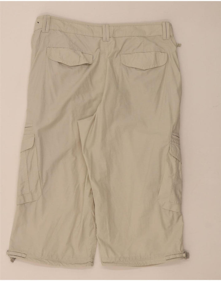 MARKS & SPENCER Herre Cargo Bermuda Shorts W34 Large Beige Bomuld