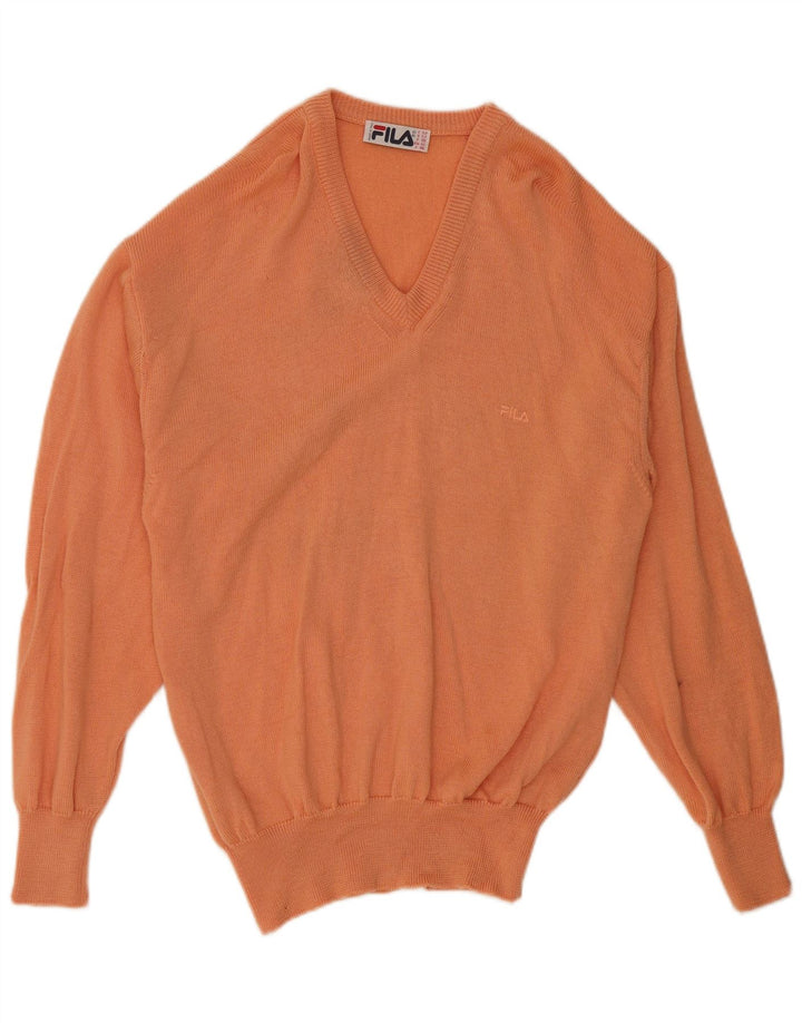 Fila Herre V-hals sweater IT 52 Stor Orange
